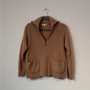 Madewell quarter-zip wool sweater - size S